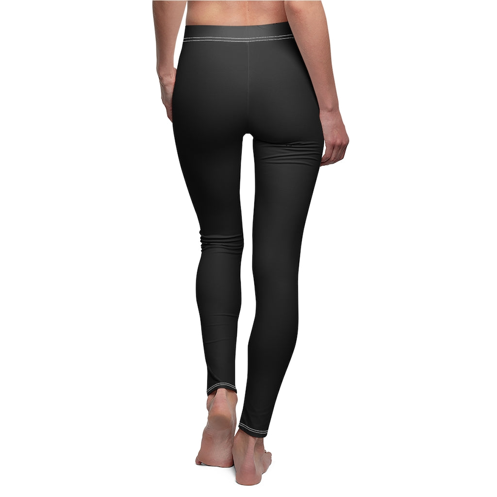 Women's Cut & Sew Casual Leggings Black