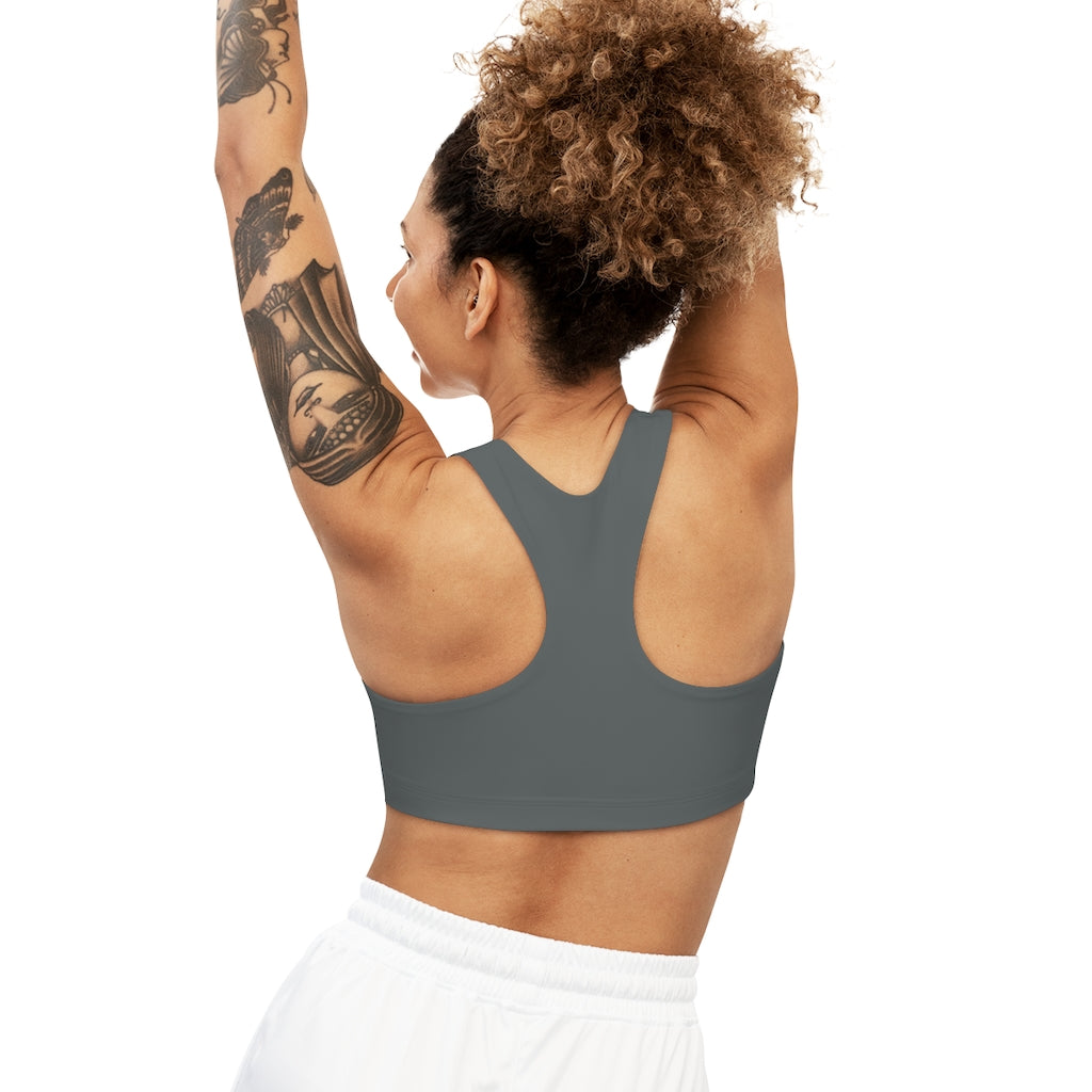 Seamless Sports Bra (AOP) Dark Grey