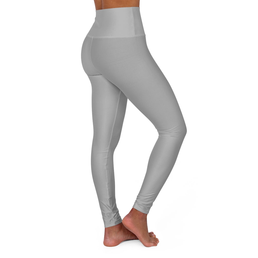 High Waisted Yoga Leggings Light Grey