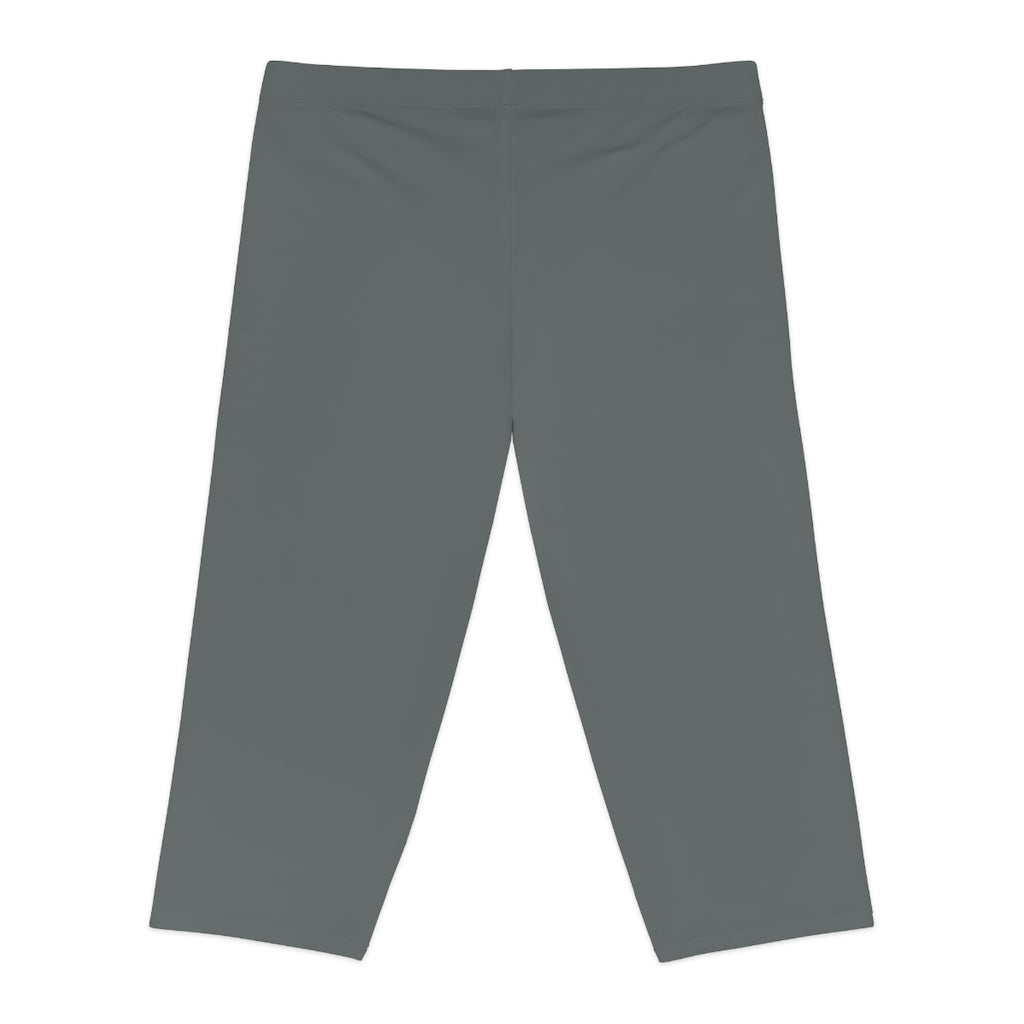 Women's Capri Leggings Dark Grey