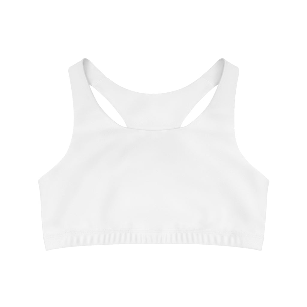 Seamless Sports Bra (AOP) White