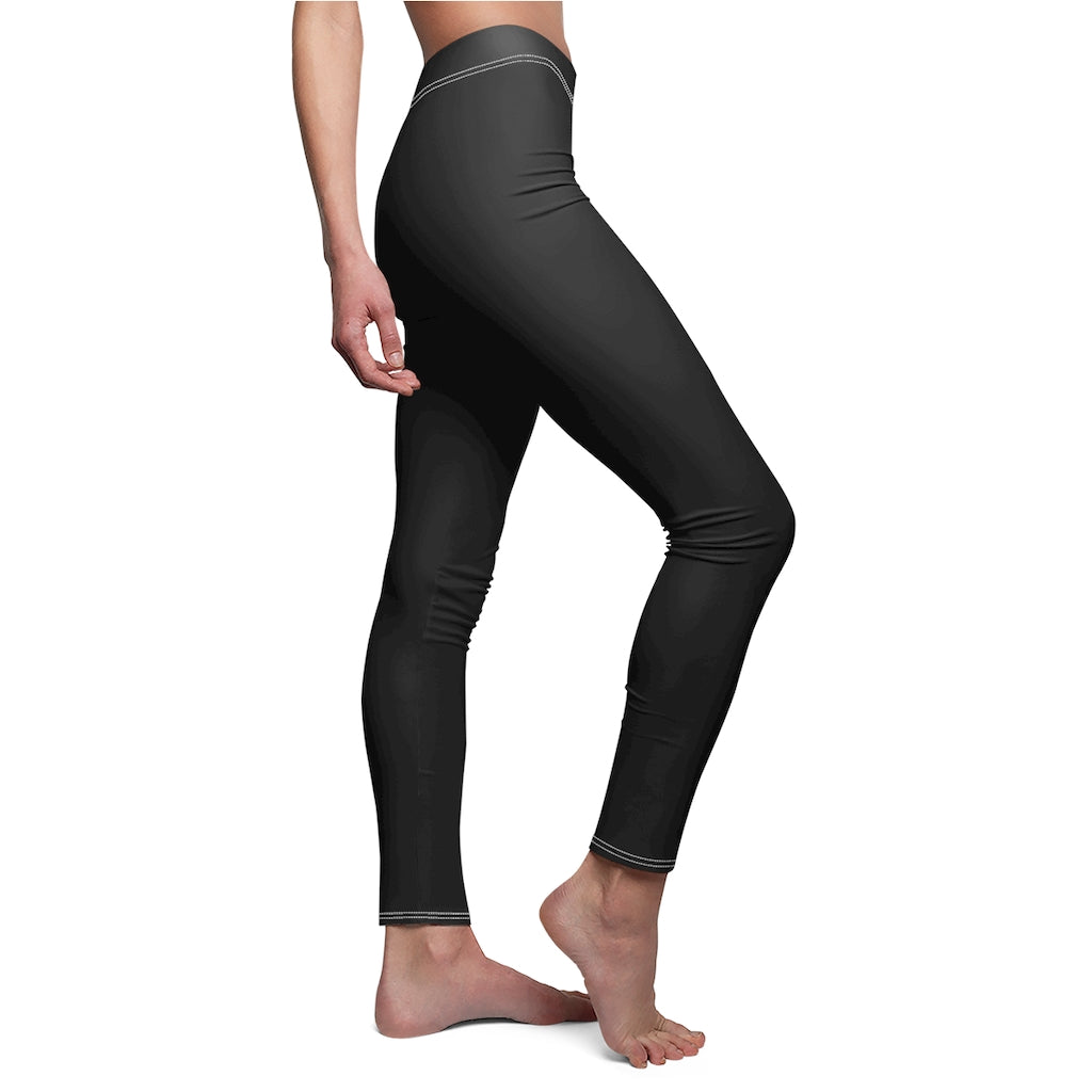 Women's Cut & Sew Casual Leggings Black