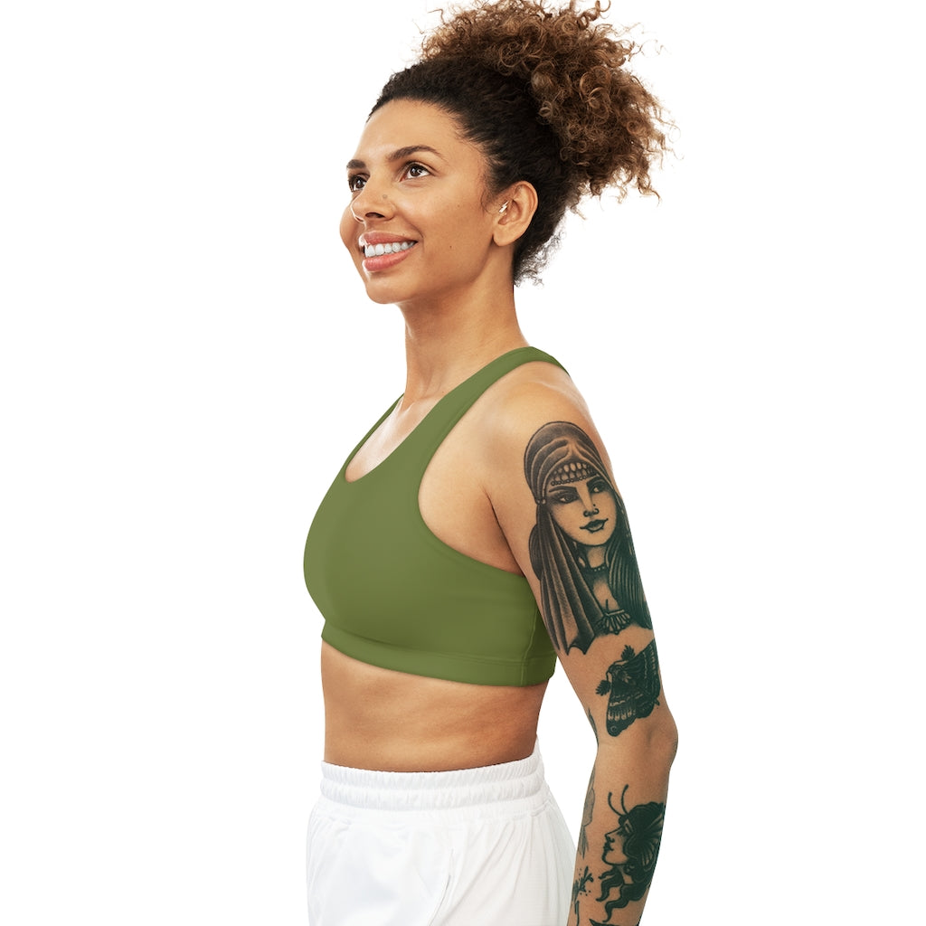 Seamless Sports Bra (AOP) Olive