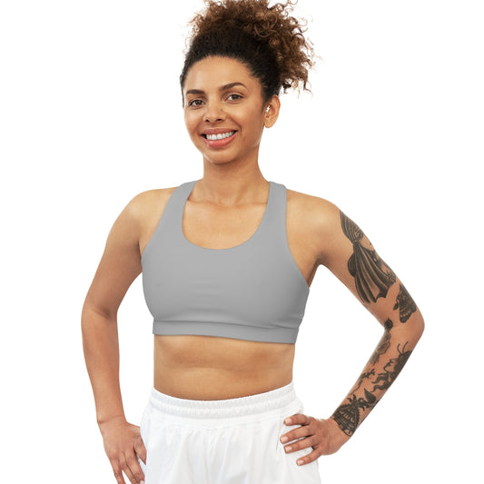 Seamless Sports Bra (AOP) Light Grey