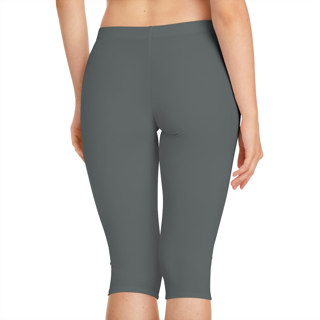 Women's Capri Leggings Dark Grey