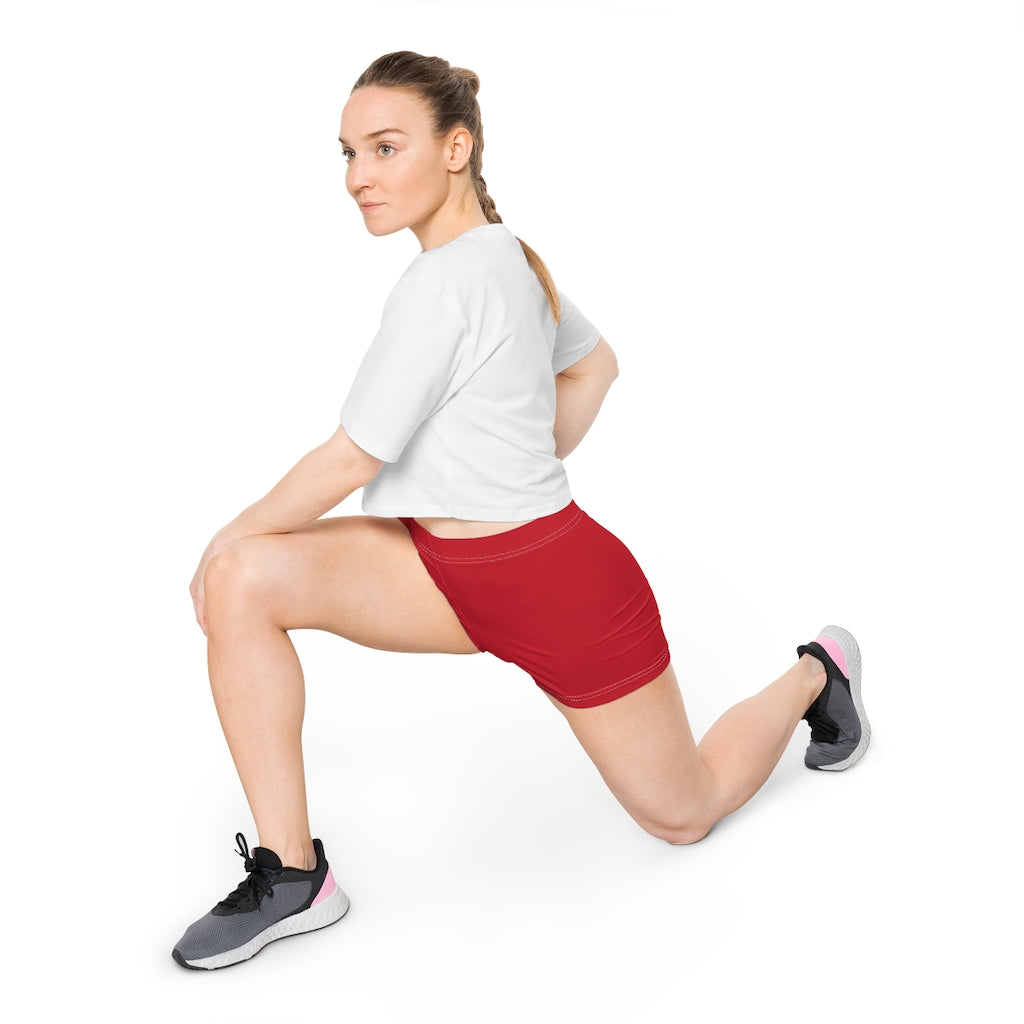 Yoga Shorts Dark Red