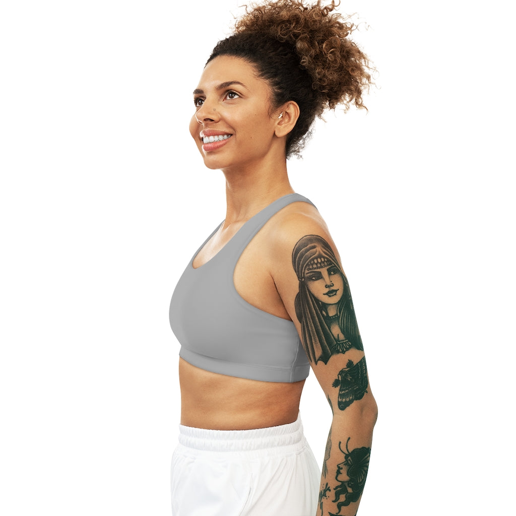 Seamless Sports Bra (AOP) Light Grey