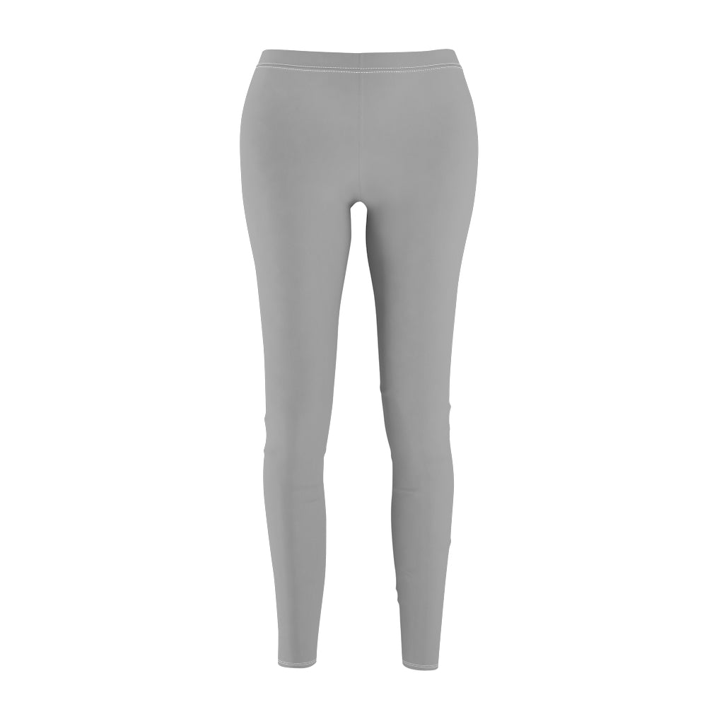 Women's Cut & Sew Casual Leggings Light Grey