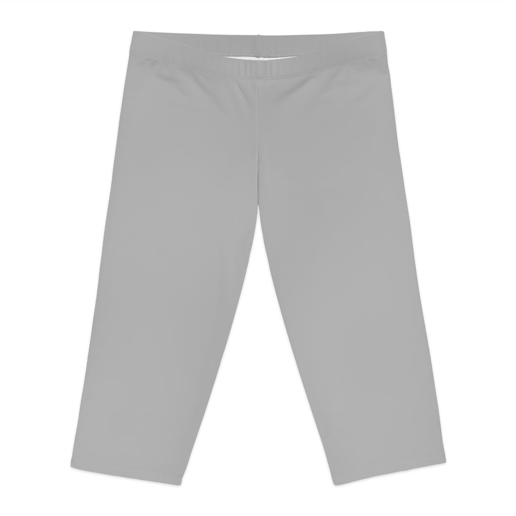 Women's Capri Leggings Light Grey