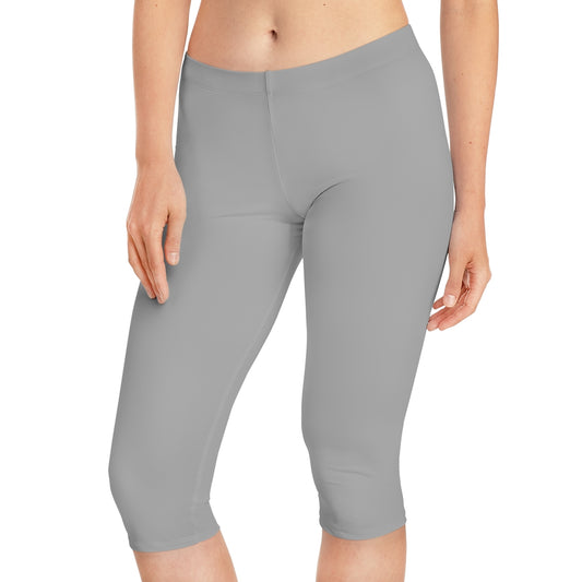 Women's Capri Leggings Light Grey
