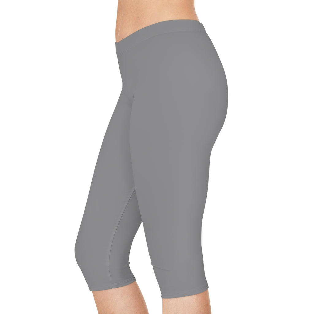 Women's Capri Leggings Grey