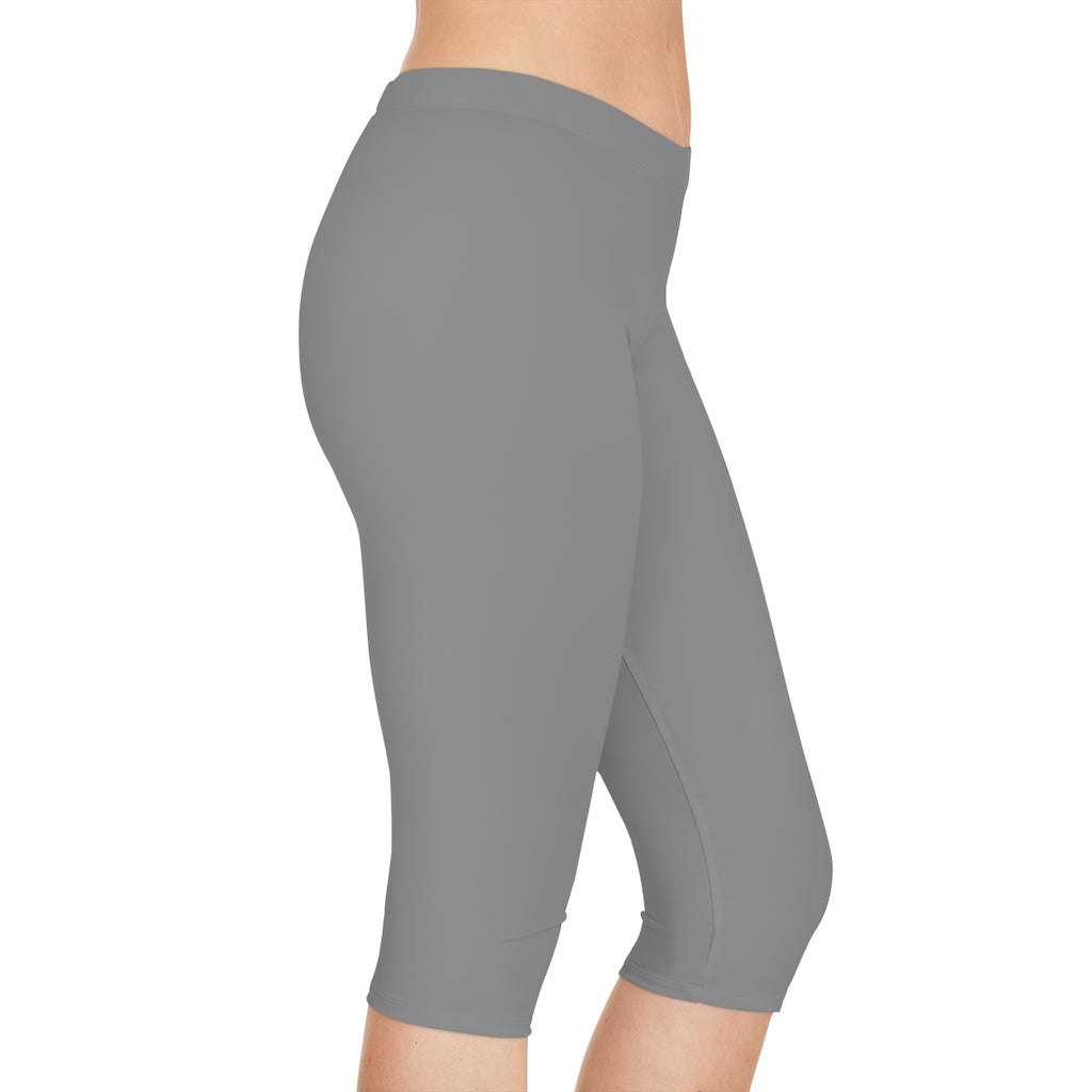 Women's Capri Leggings Grey
