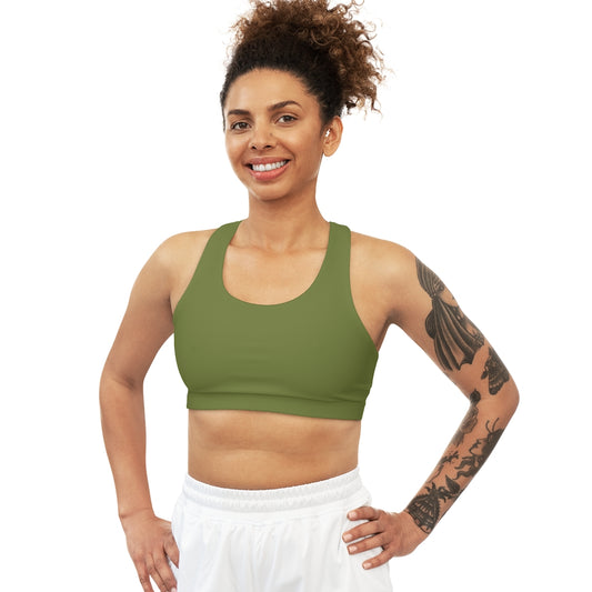 Seamless Sports Bra (AOP) Olive