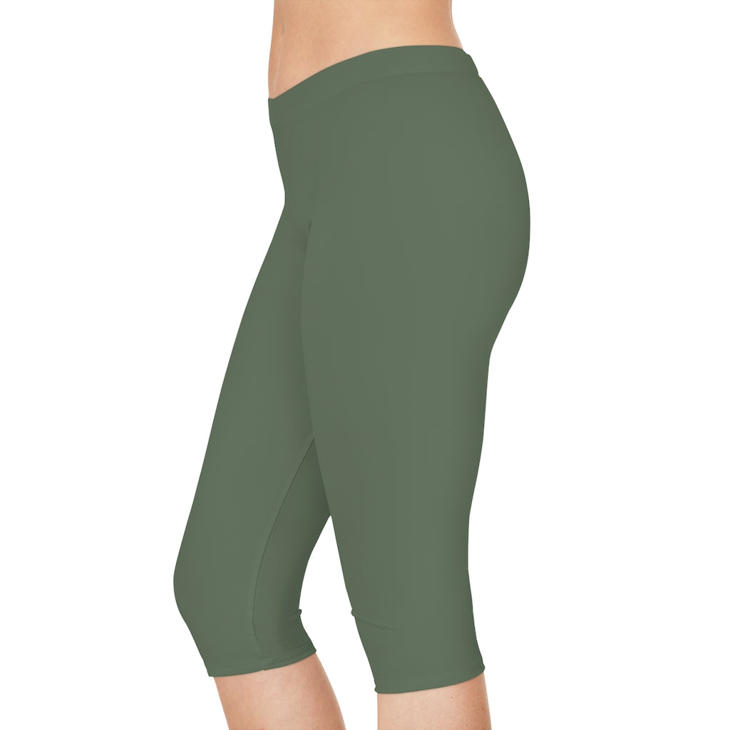 Women's Capri Leggings Army