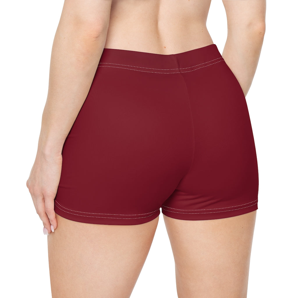 Yoga Shorts Burgandy