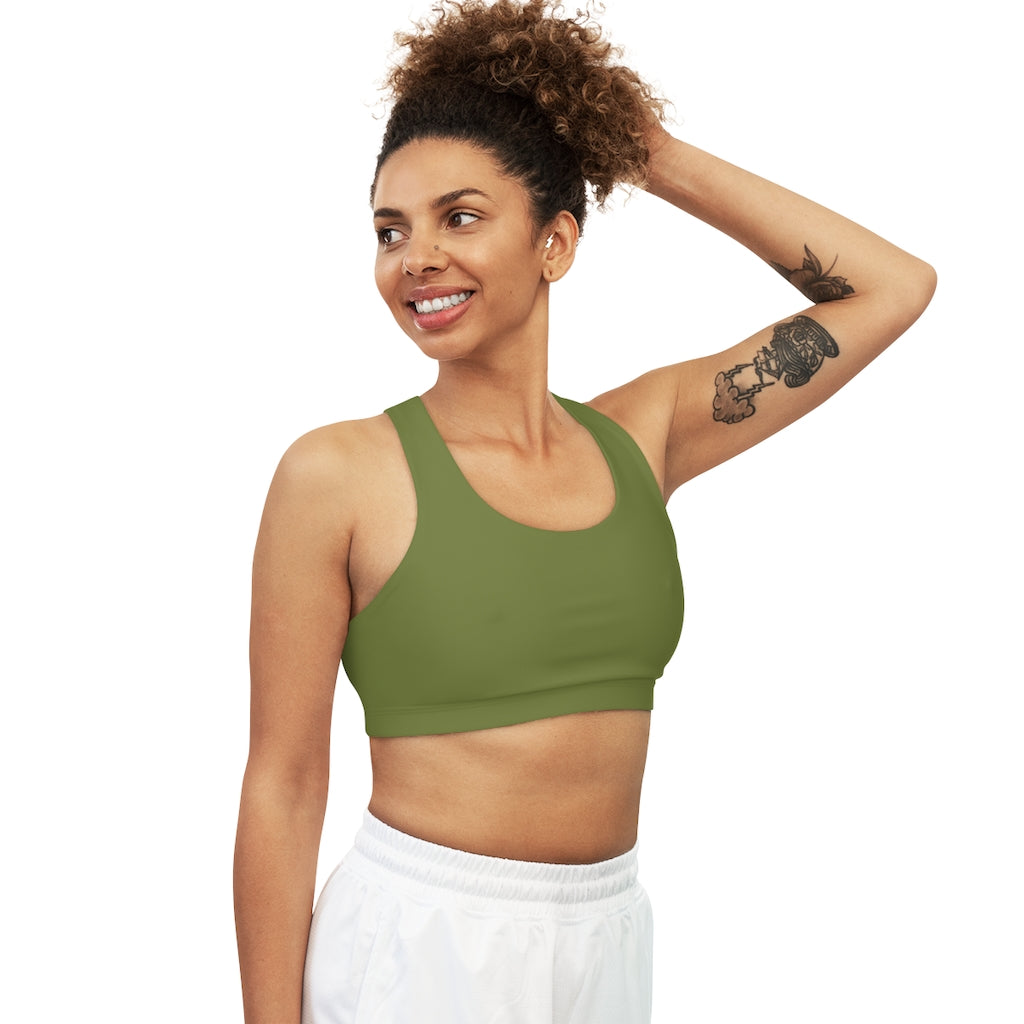 Seamless Sports Bra (AOP) Olive
