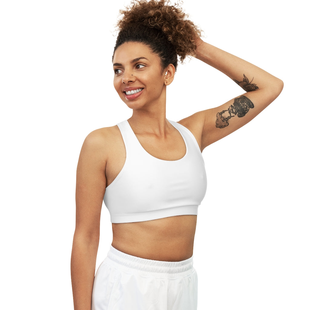 Seamless Sports Bra (AOP) White
