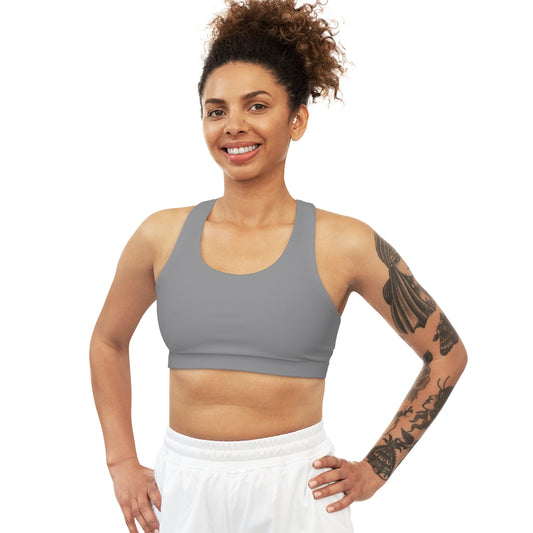 Seamless Sports Bra (AOP) Grey