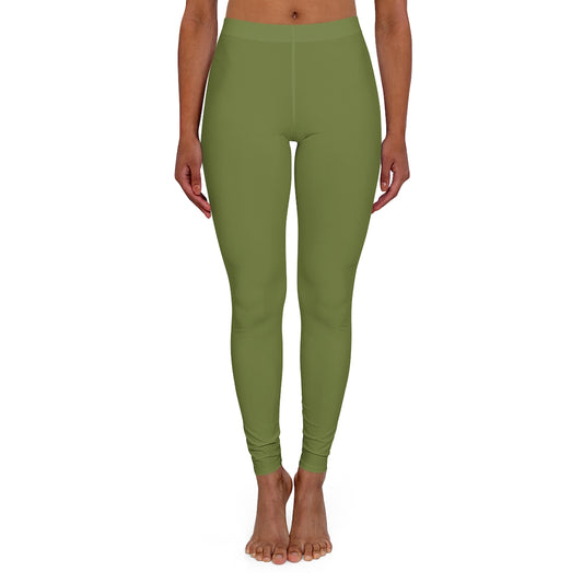 Women's Spandex Leggings Olive
