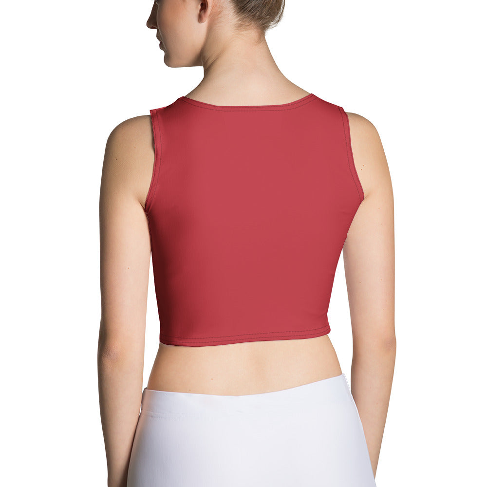 Crop Top Dark Red