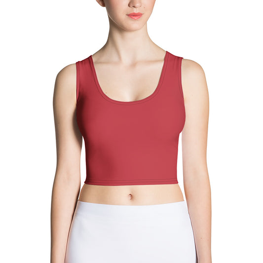 Crop Top Dark Red