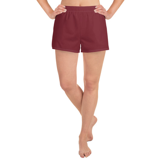 Women's Athletic Short Burgundy