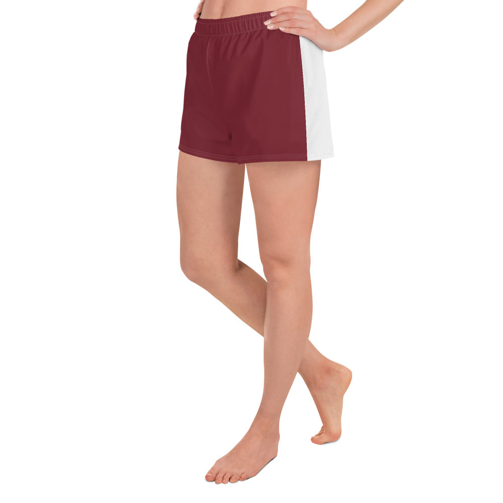 Women's Athletic Short Burgundy
