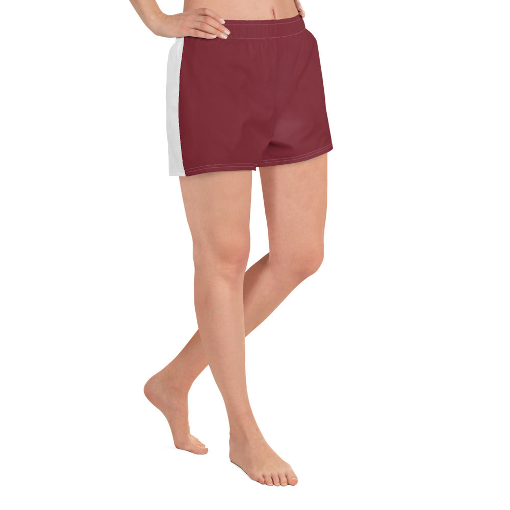 Women's Athletic Short Burgundy