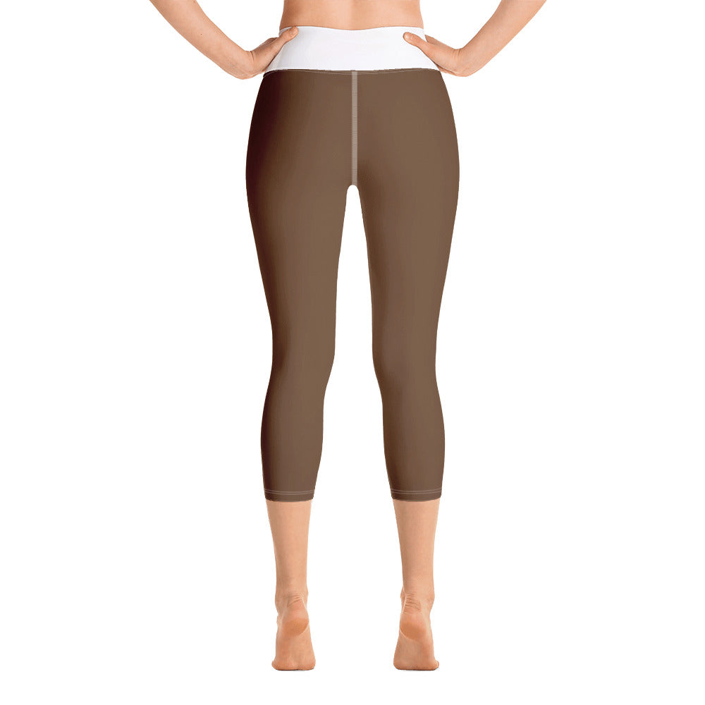 Yoga Capri Leggings Brown