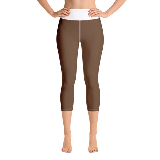 Yoga Capri Leggings Brown