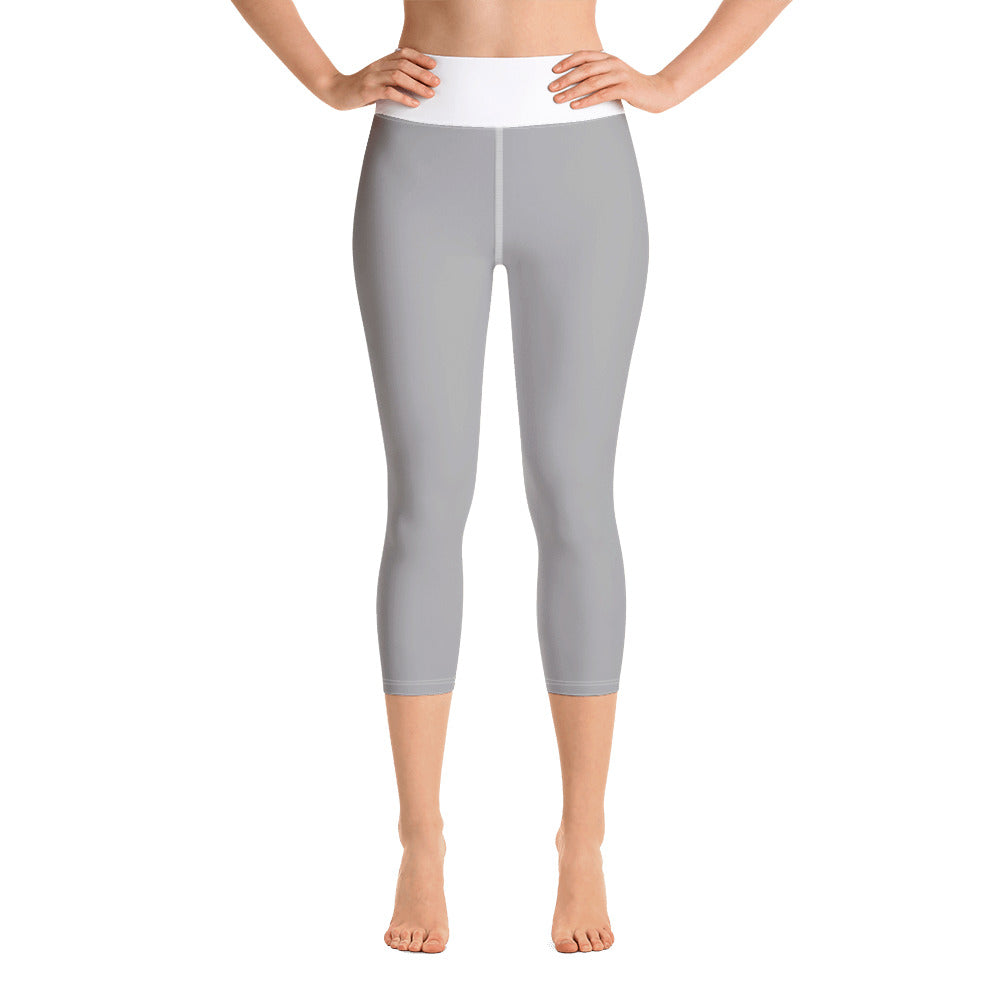 Yoga Capri Leggings Light Grey