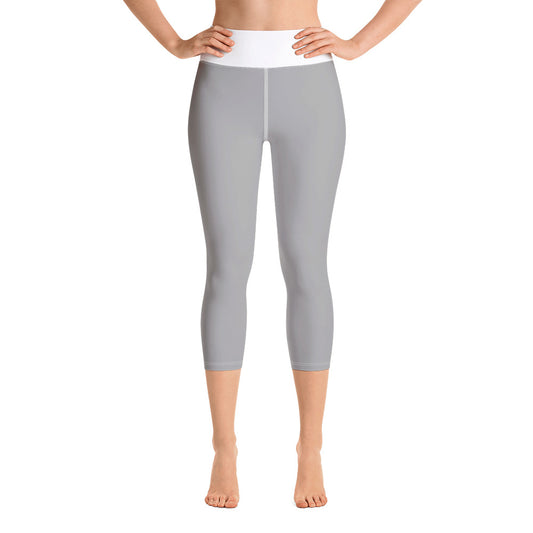 Yoga Capri Leggings Light Grey