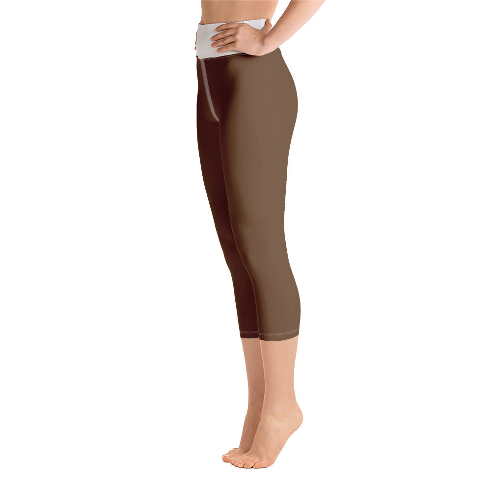 Yoga Capri Leggings Brown