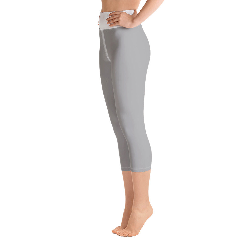 Yoga Capri Leggings Light Grey