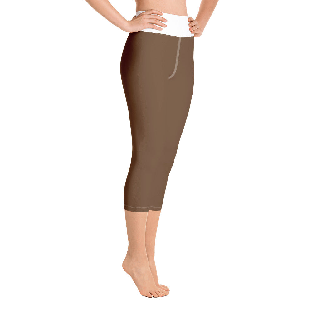 Yoga Capri Leggings Brown