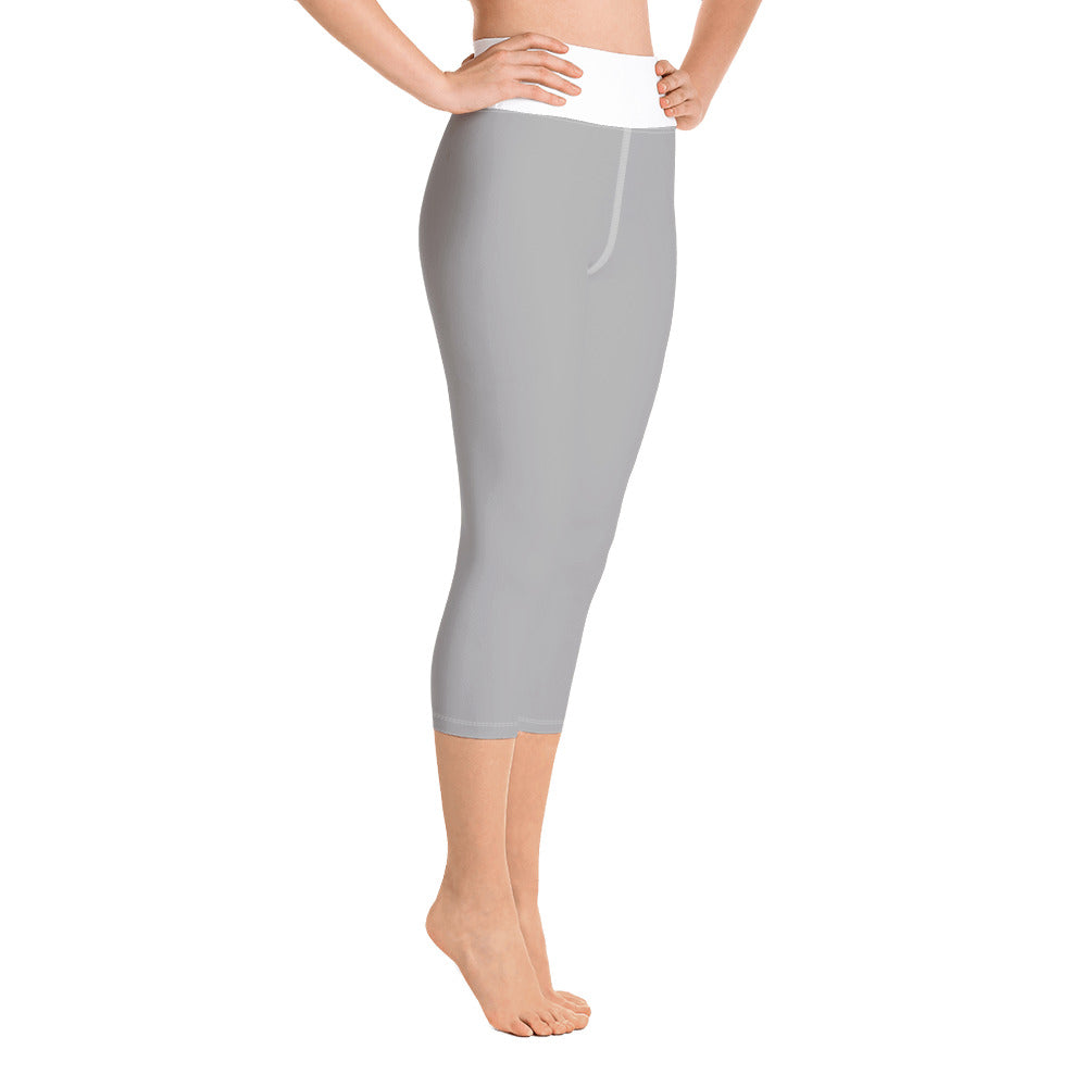 Yoga Capri Leggings Light Grey