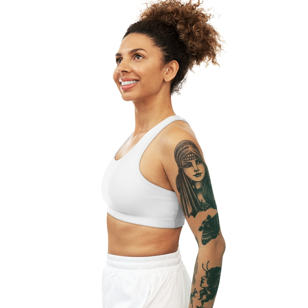 Seamless Sports Bra (AOP) White