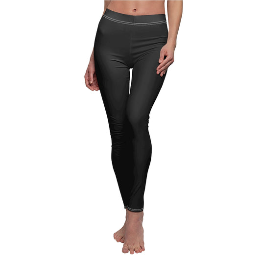 Women's Cut & Sew Casual Leggings Black