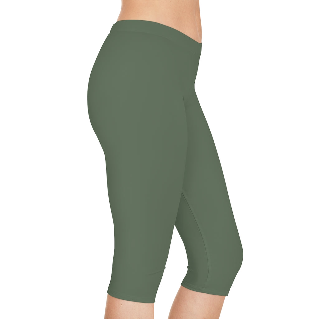 Women's Capri Leggings Army