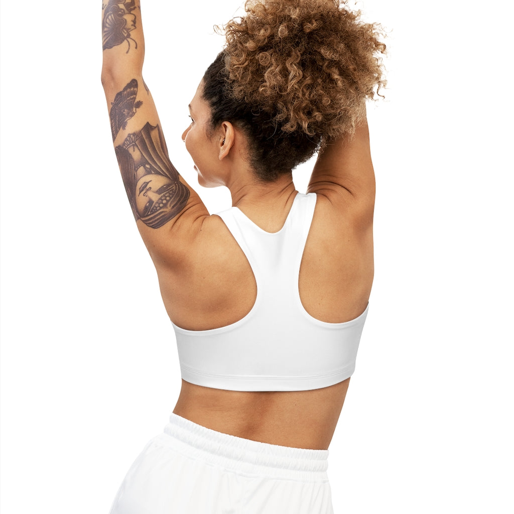 Seamless Sports Bra (AOP) White