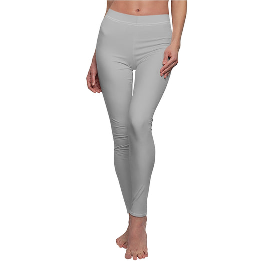 Women's Cut & Sew Casual Leggings Light Grey