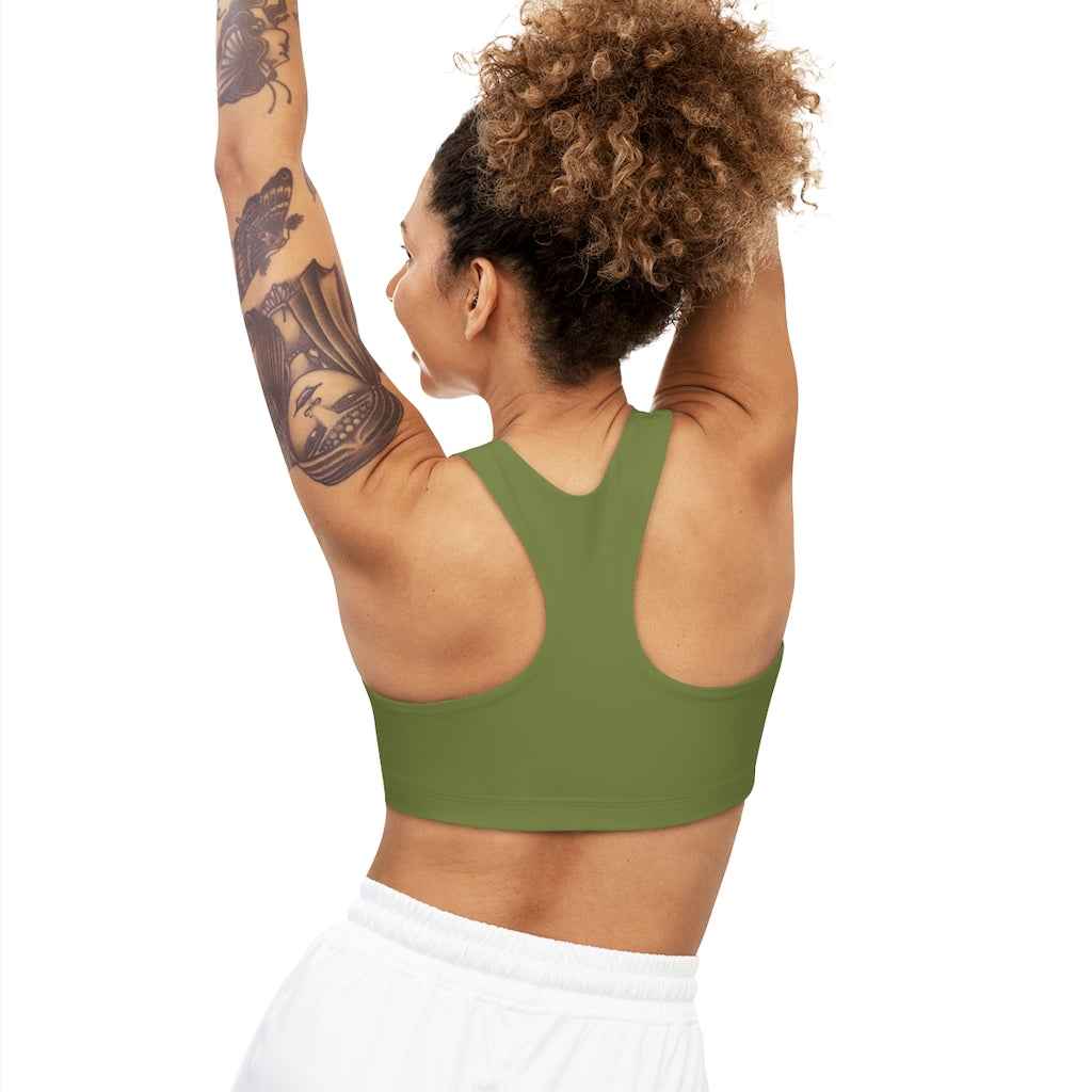 Seamless Sports Bra (AOP) Olive