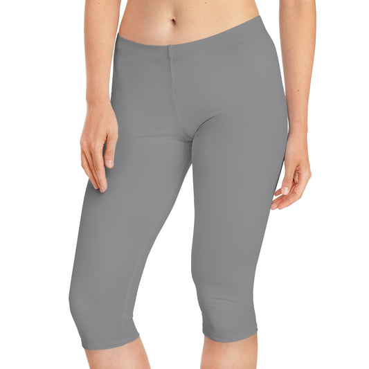 Women's Capri Leggings Grey