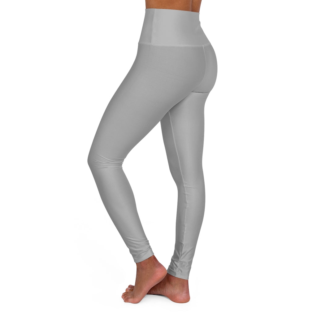 High Waisted Yoga Leggings Light Grey