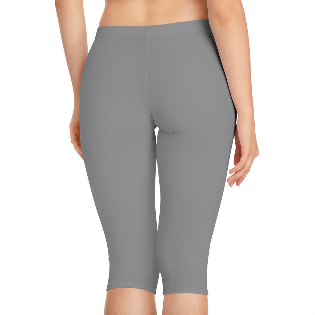 Women's Capri Leggings Grey