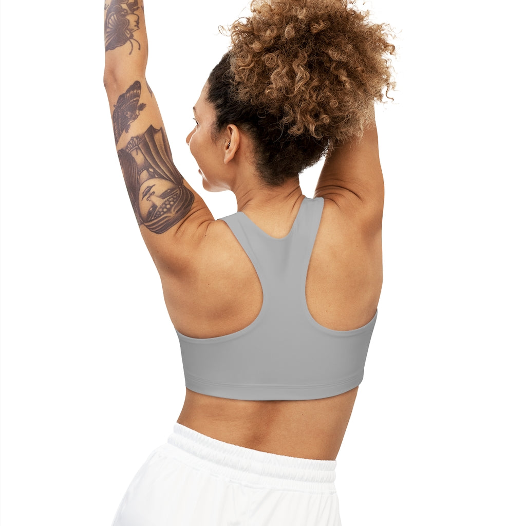 Seamless Sports Bra (AOP) Light Grey