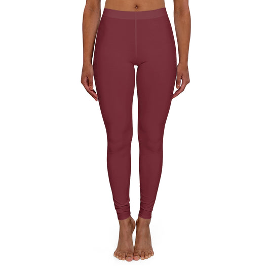 Women's Spandex Leggings Burgundy