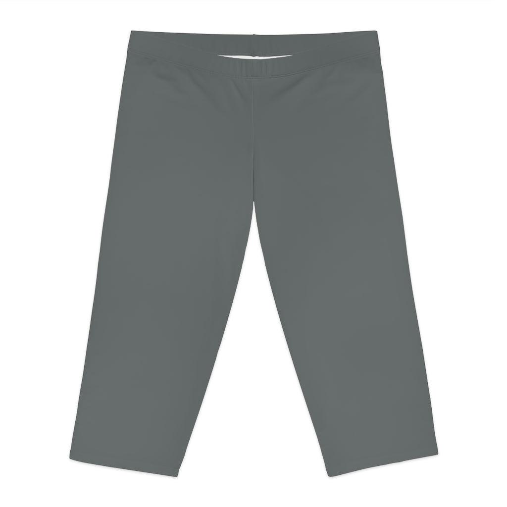 Women's Capri Leggings Dark Grey