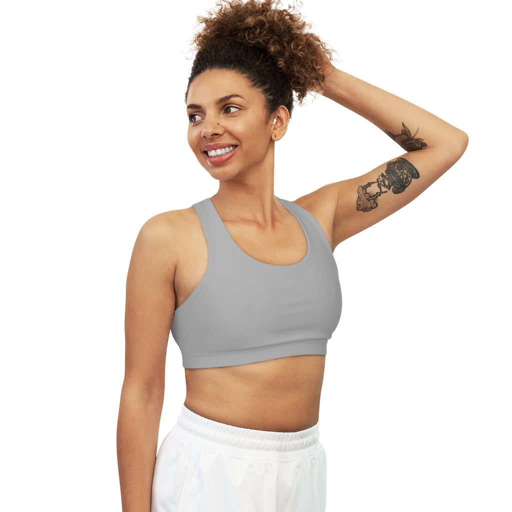 Seamless Sports Bra (AOP) Light Grey
