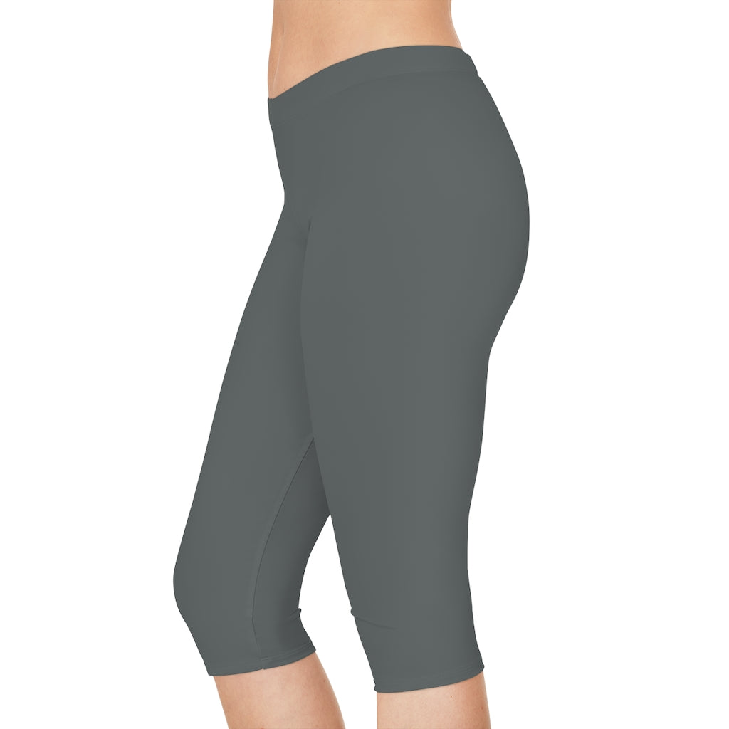 Women's Capri Leggings Dark Grey